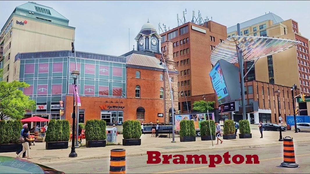 Downtown Brampton city view – same-day weed delivery by GreenHouseGTA