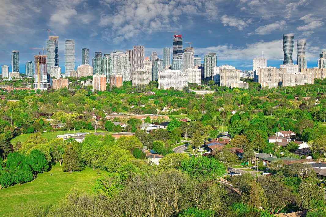 Downtown Mississauga skyline – same-day cannabis and weed delivery by GreenHouseGTA