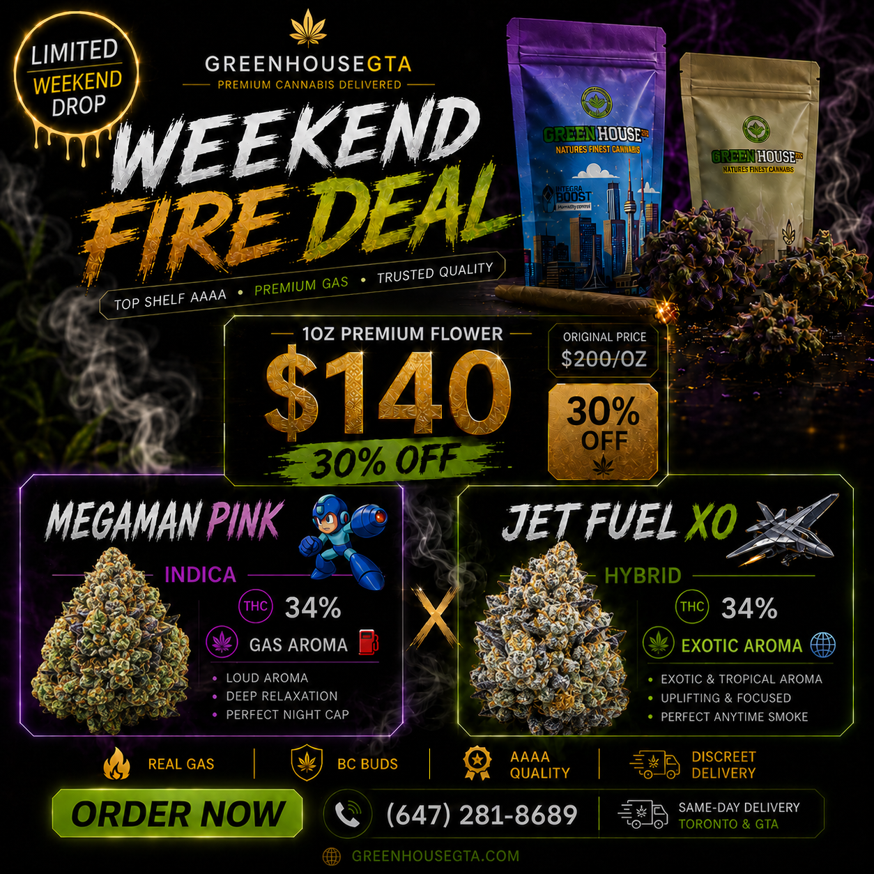 Weekend Fire Deal ALL PRODUCTS Deals FLOWERS HYBRID INDICA SATIVA