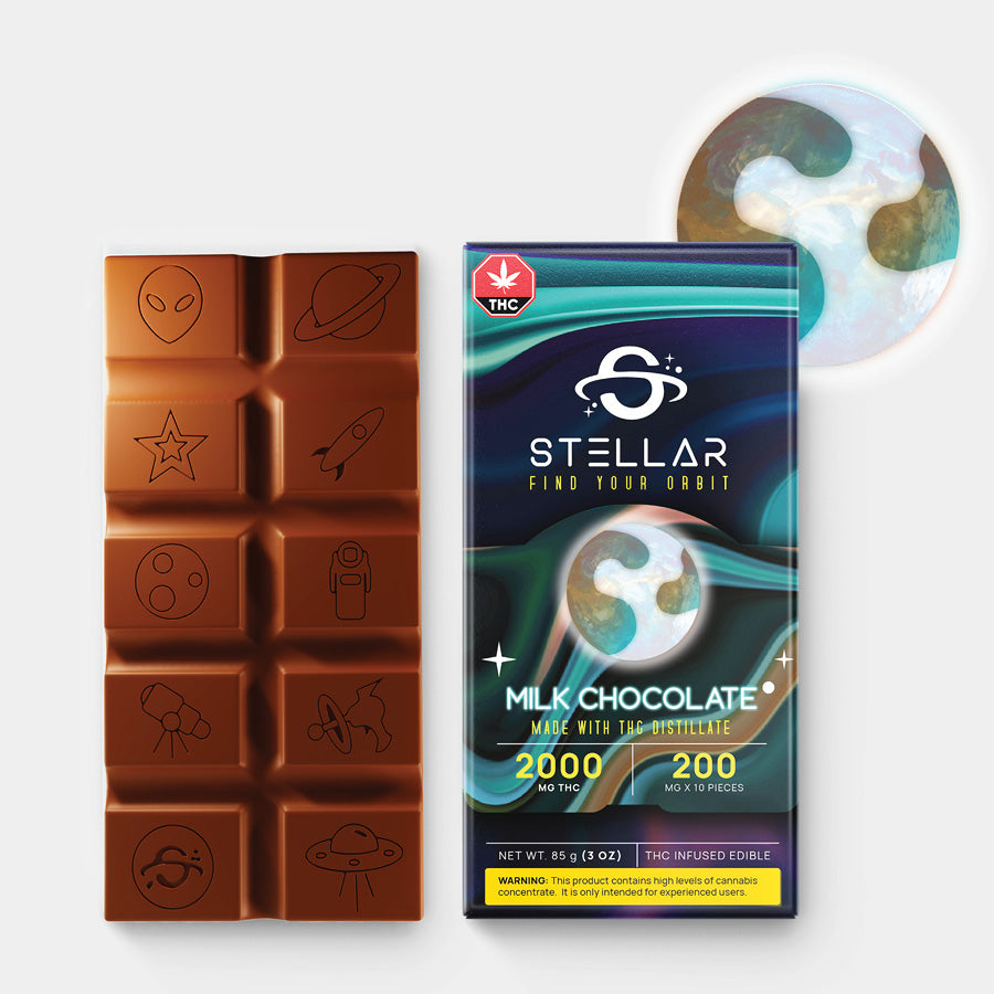 STELLAR MILK CHOCOLATE BAR ALL PRODUCTS Edibles