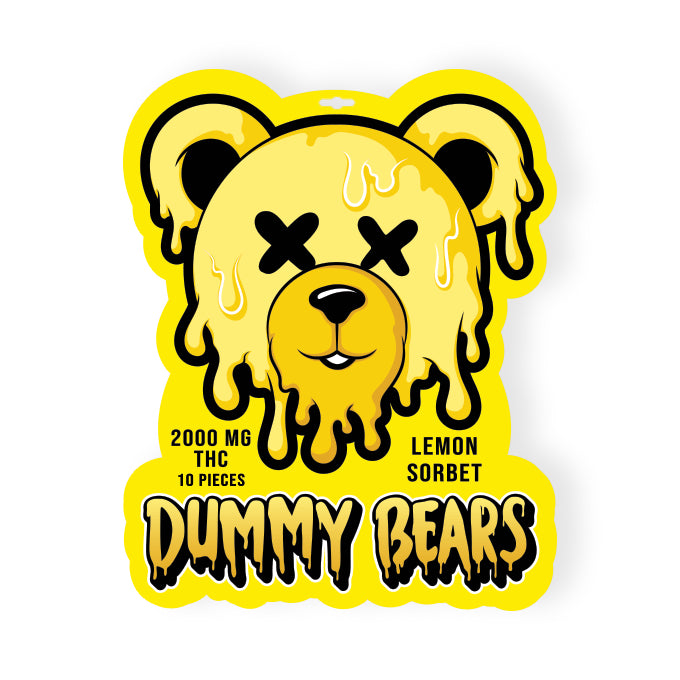 2000mg THC Dummy Bears Lemon Sorbet weed edibles Toronto same day delivery