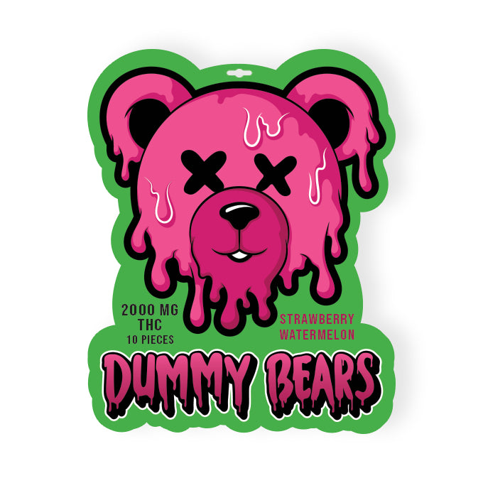 2000mg THC Dummy Bears Strawberry Watermelon weed edibles Toronto same day delivery