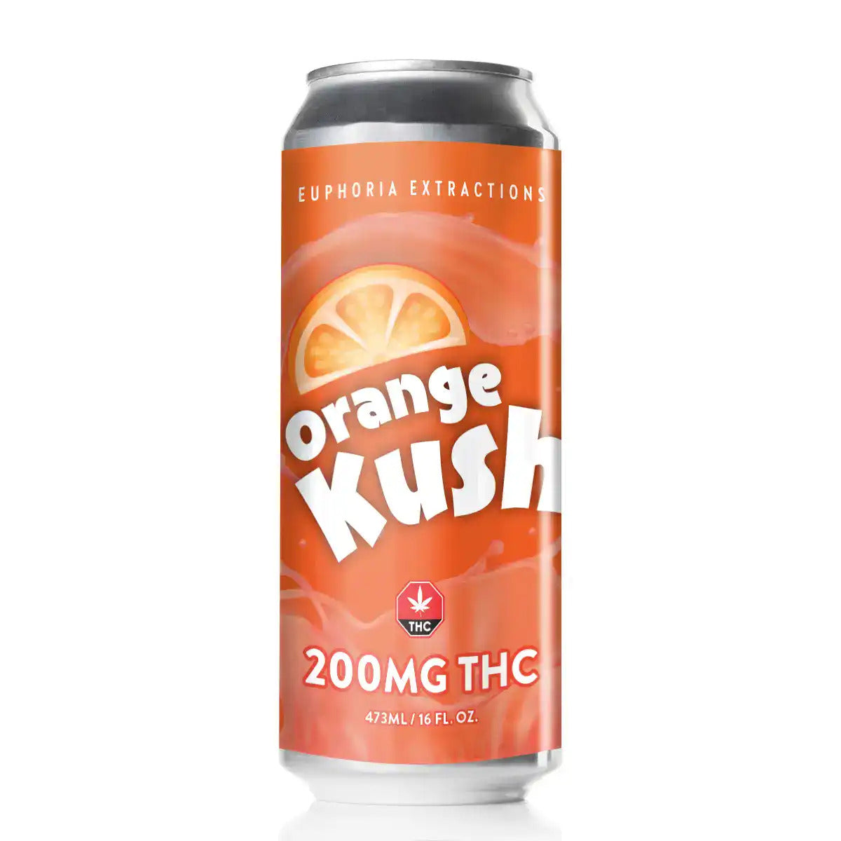 200mg THC Orange Kush cannabis drink by Euphoria Extractions – orange flavoured beverage Toronto delivery