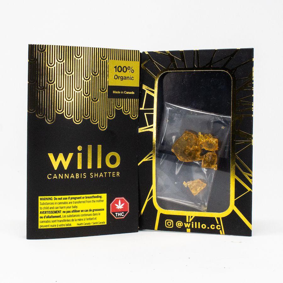 1G Blue Dream THC Shatter - Willo Extractions ALL PRODUCTS Concentrates