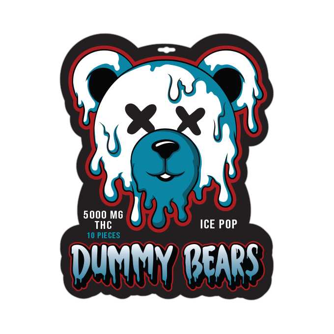 5000mg THC Dummy Bears Ice Pop ultra potent weed edibles Toronto same day delivery