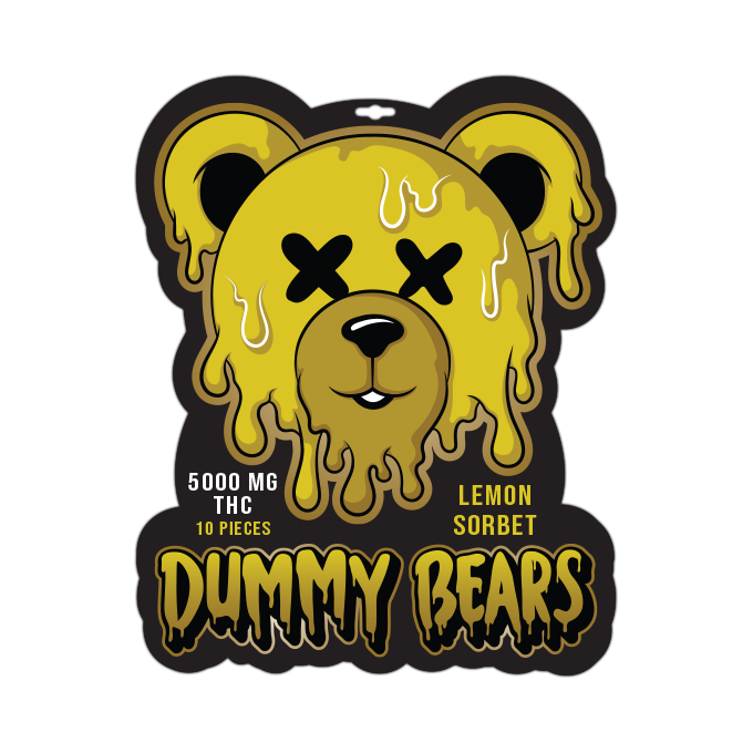 5000mg THC Dummy Bears Lemon Sorbet ultra potent weed edibles Toronto same day delivery