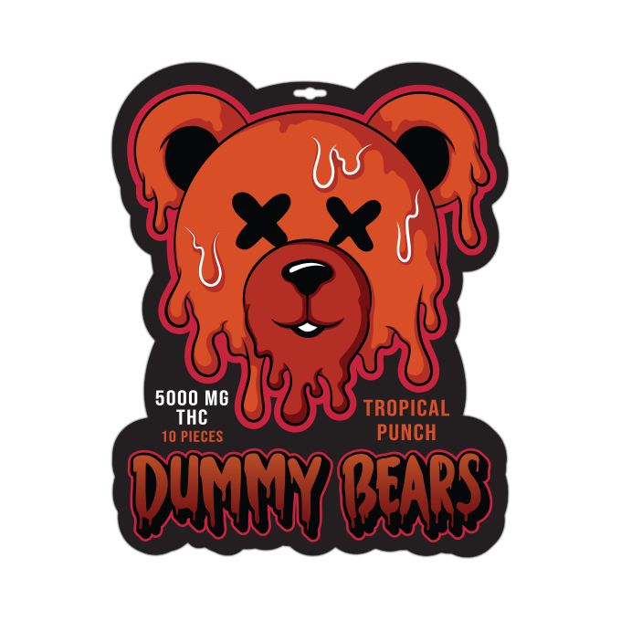 5000mg THC Dummy Bears Tropical Punch ultra potent weed edibles Toronto same day delivery