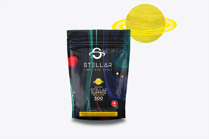 STELLAR 500MG THC GUMMIES BANANA