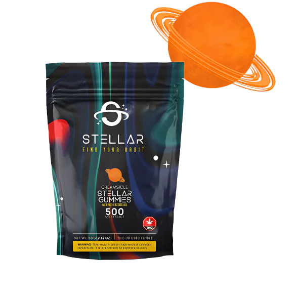 STELLAR 500MG THC GUMMIES CREAMSICLE