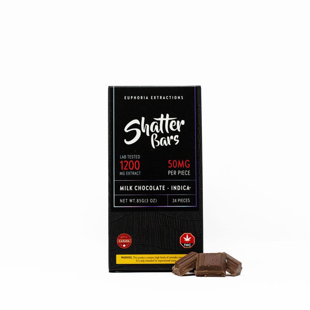 EUPHORIA Milk Chocolate Shatter Bar Indica – buy edibles online North York – GreenHouseGTA