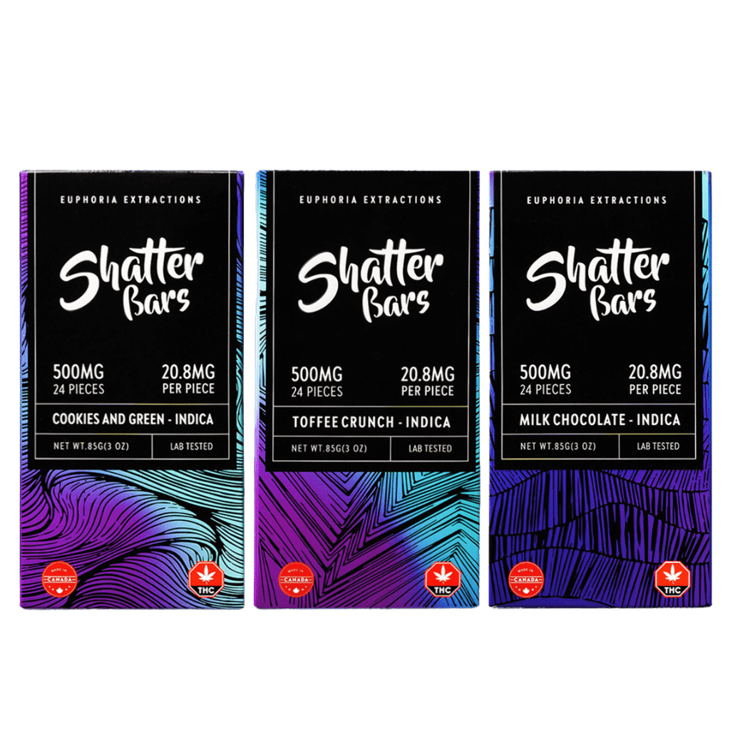EUPHORIA Milk Chocolate Shatter Bar Indica 2 – same-day edibles delivery Toronto – GreenHouseGTA
