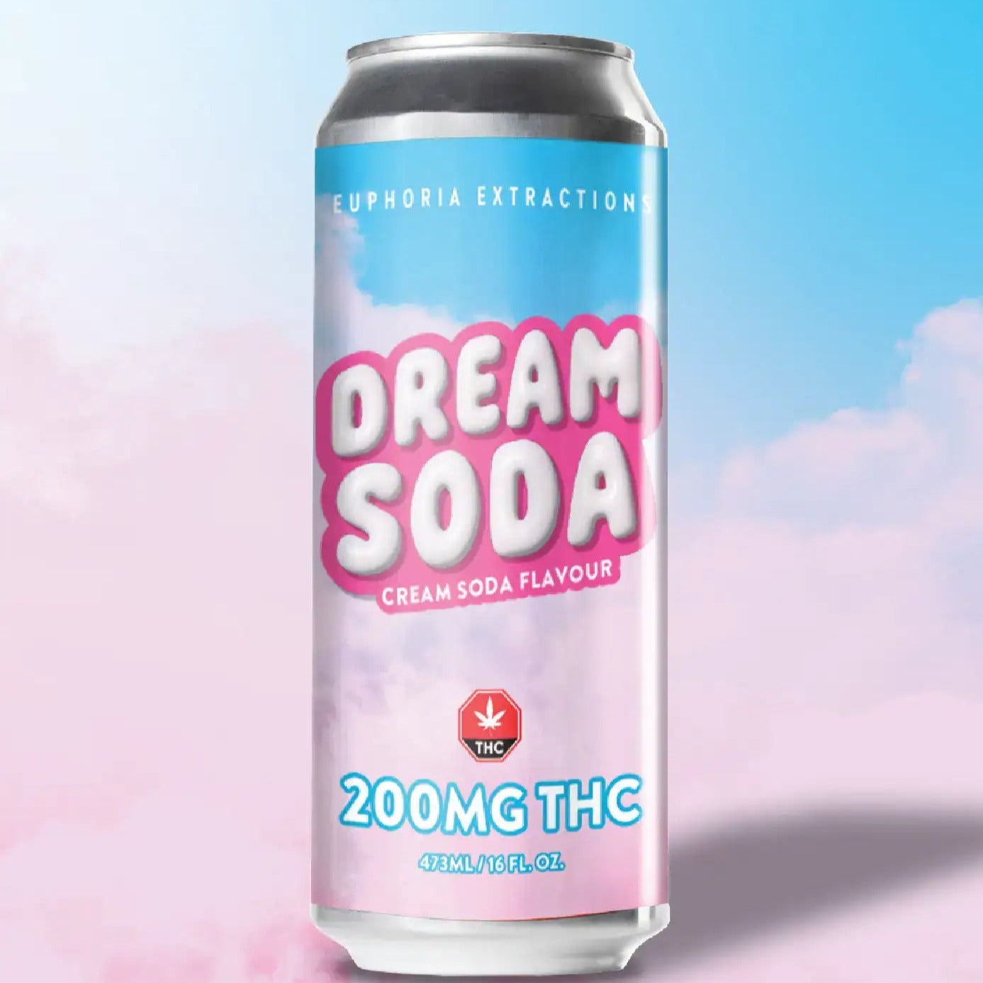 Euphoria Extractions Dream Soda 200mg THC cream soda cannabis drink – Toronto same-day weed delivery