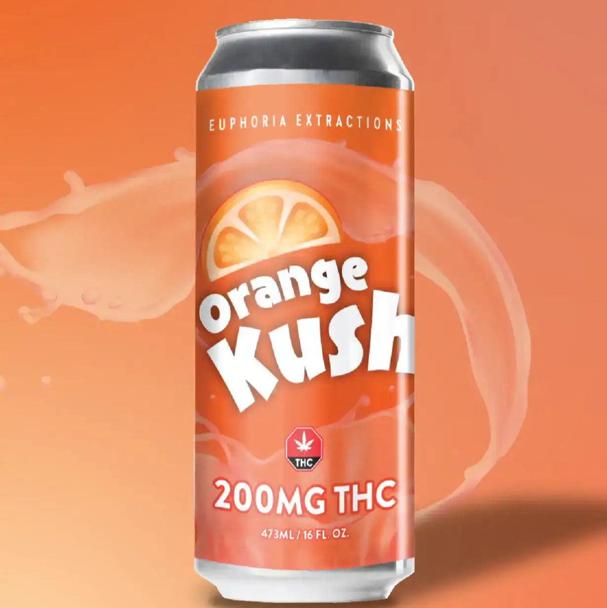 Euphoria Extractions Orange Kush 200mg THC orange flavour cannabis drink – Toronto same-day weed delivery