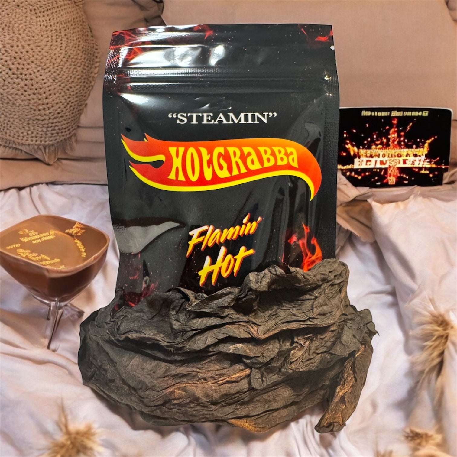 Steamin Hot Grabba Full Leaf AAAA – Flamin Hot packaging Toronto GTA