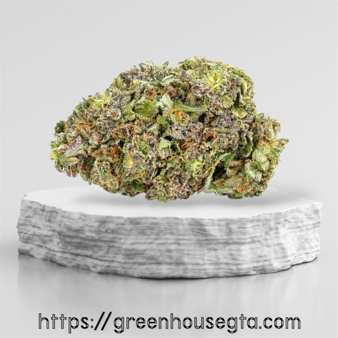 Lemon Cherry Ice strain AAAA sativa – citrus gas bud on marble slab – Toronto weed delivery