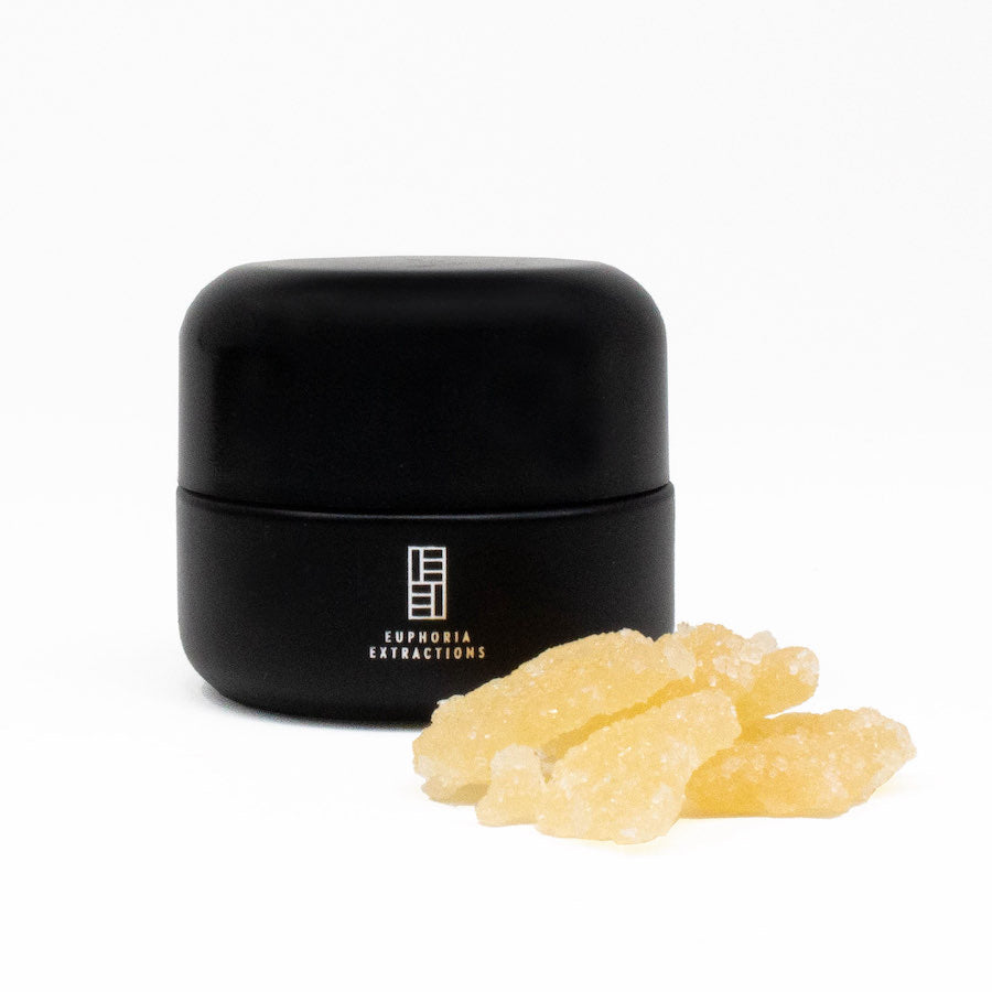 Euphoria Extractions Live Resin 2g Black Jar with Crystalized Concentrate – Same-Day Cannabis Delivery Toronto GTA