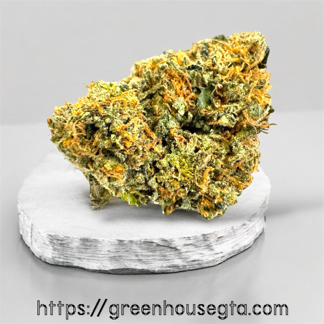 Monkey Massacre strain close-up – AA+ Indica flower with sticky trichomes – GreenHouseGTA