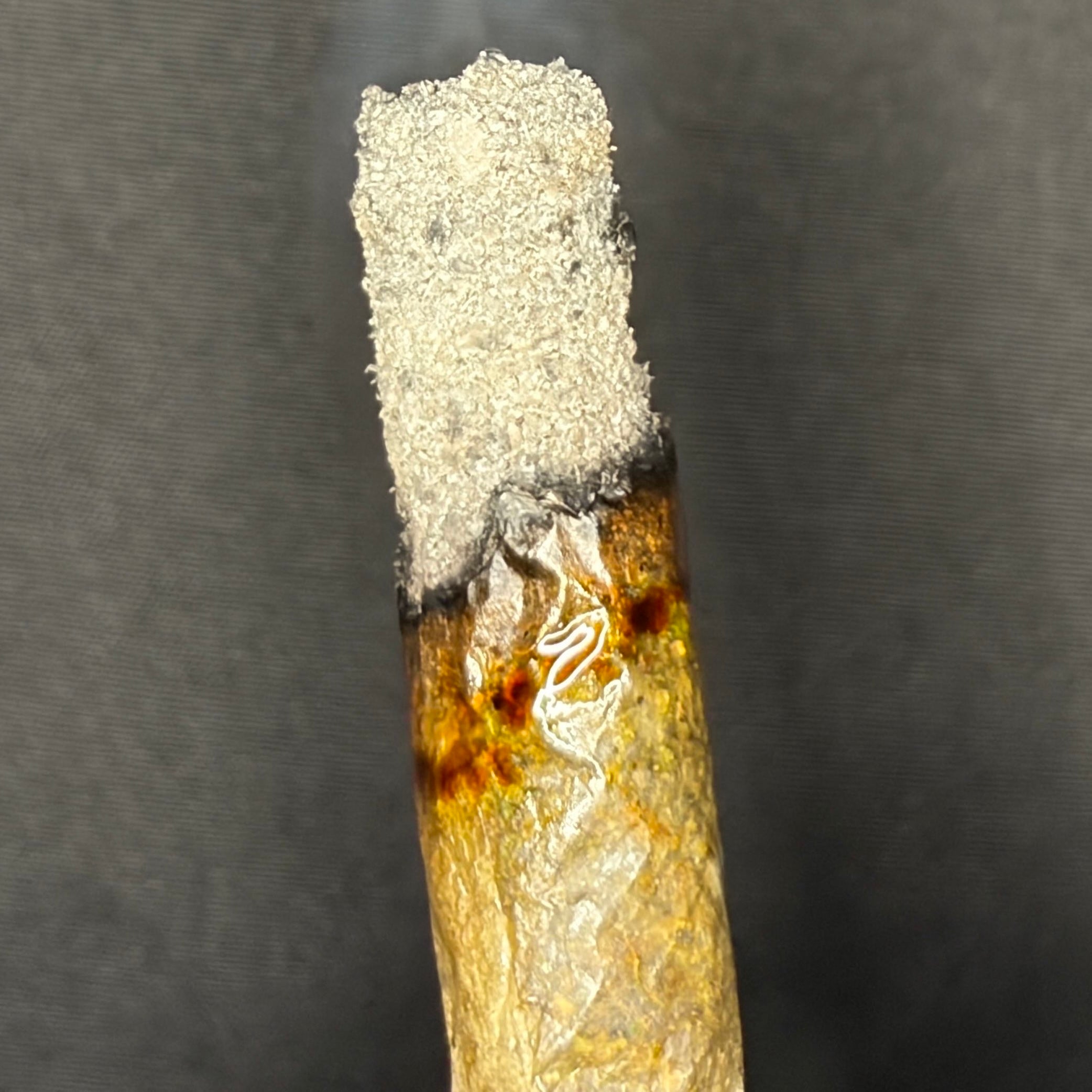 Pink Competition rare super quads Indica burn test – white ash, heavy gas smoke, Toronto weed delivery