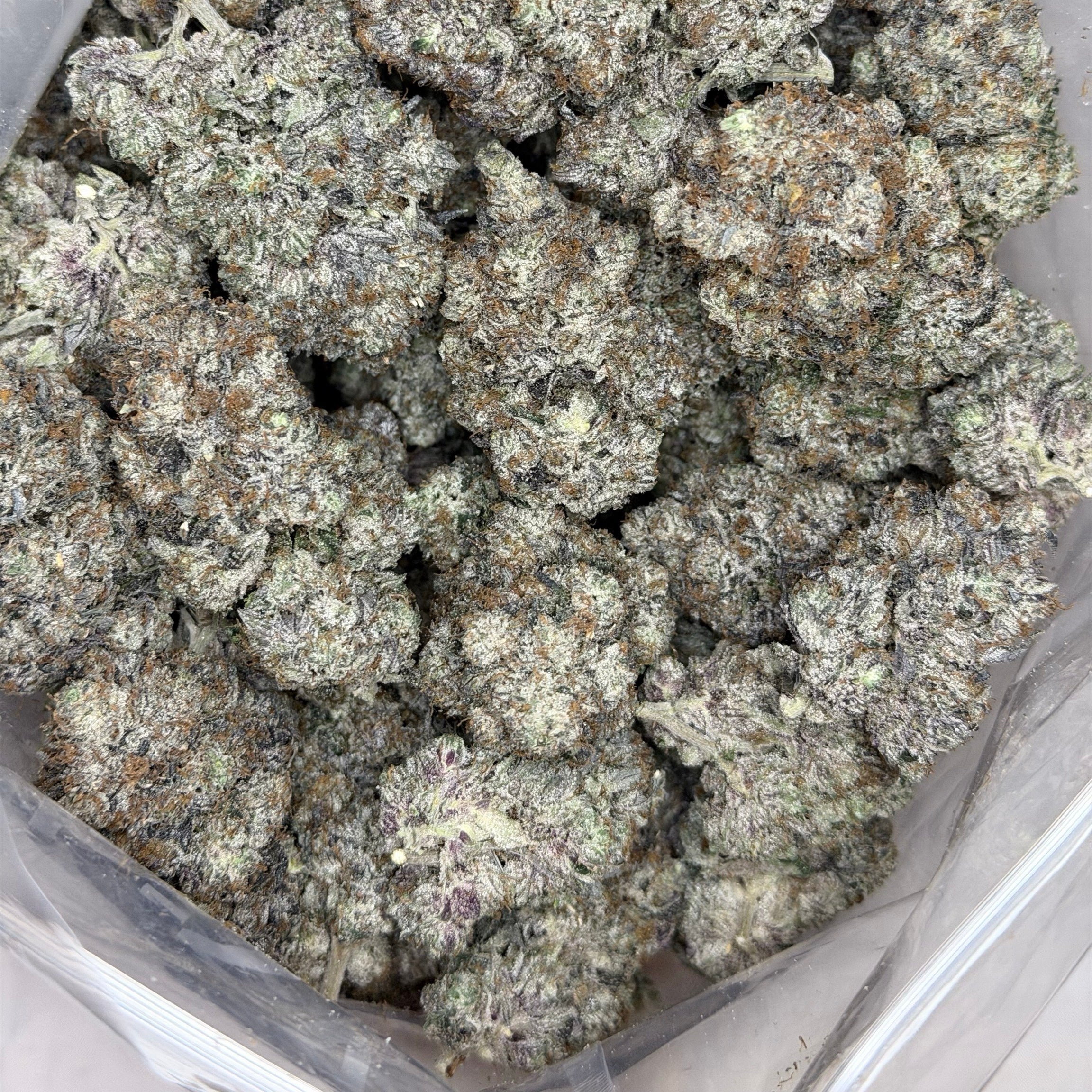 Pink Petrol frosty trichome covered indica flower premium cannabis Toronto