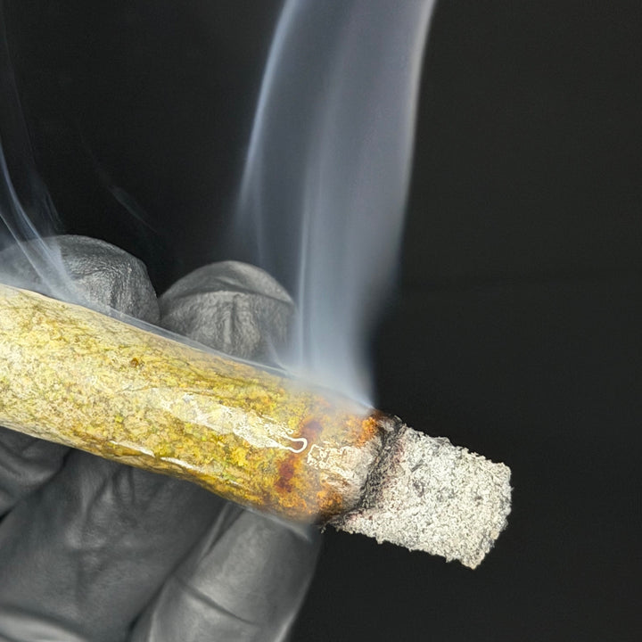 Pink Rolex AAAAA indica joint with clean white ash – premium weed delivery Toronto