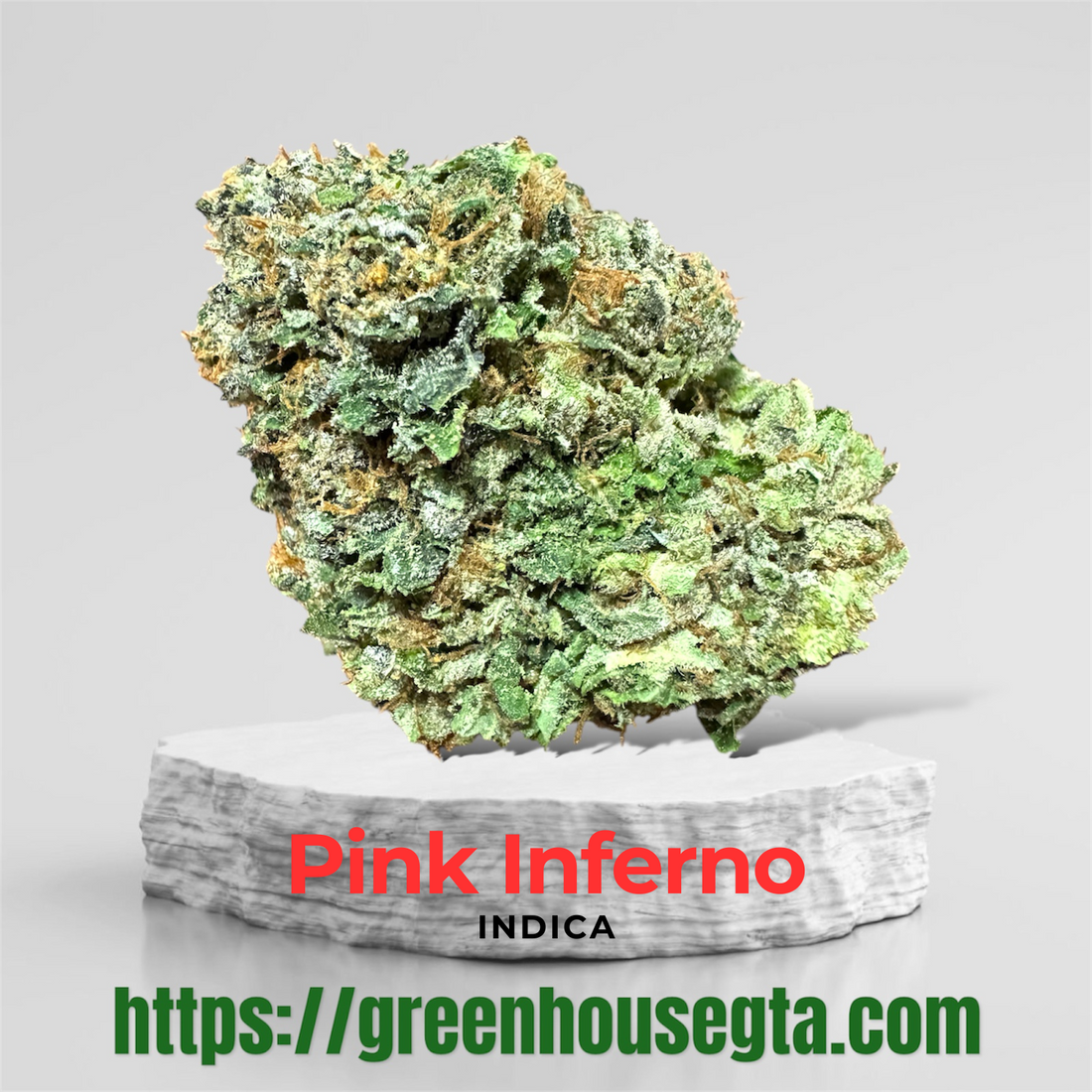 Pink Inferno AAAA Indica cannabis bud – 32% THC – Weekend Fire deal – same-day weed delivery Toronto GTA