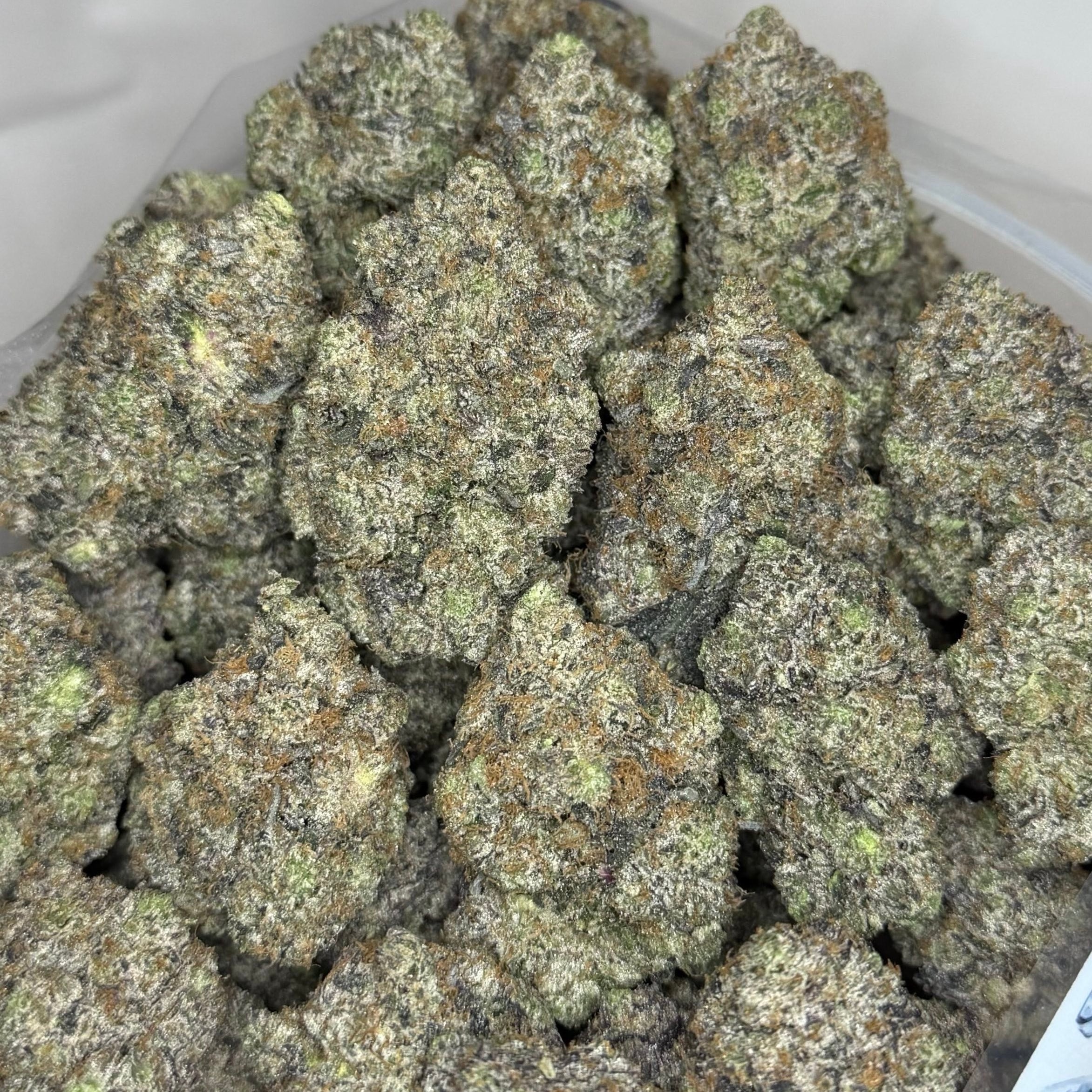 Pink Unicorn rare super quads indica buds fully coated in trichomes with strong gas profile – premium weed Toronto