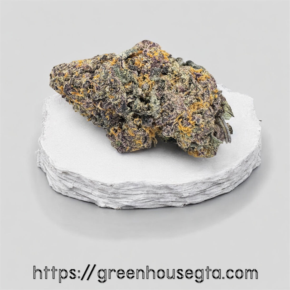 Purple Octane AAA Indica cannabis flower close-up – same-day weed delivery Scarborough Toronto GreenHouseGTA
