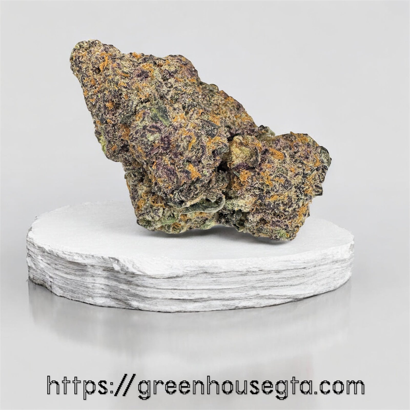 alt="Purple Octane AAA Indica strain big buds 28% THC – premium indica weed delivery Toronto GreenHouseGTA