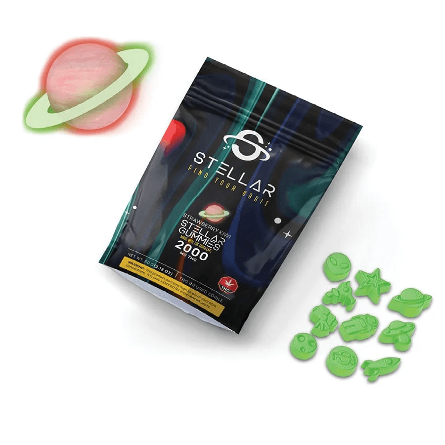 STELLAR THC GUMMIES STRAWBERRY KIWI ALL PRODUCTS Edibles