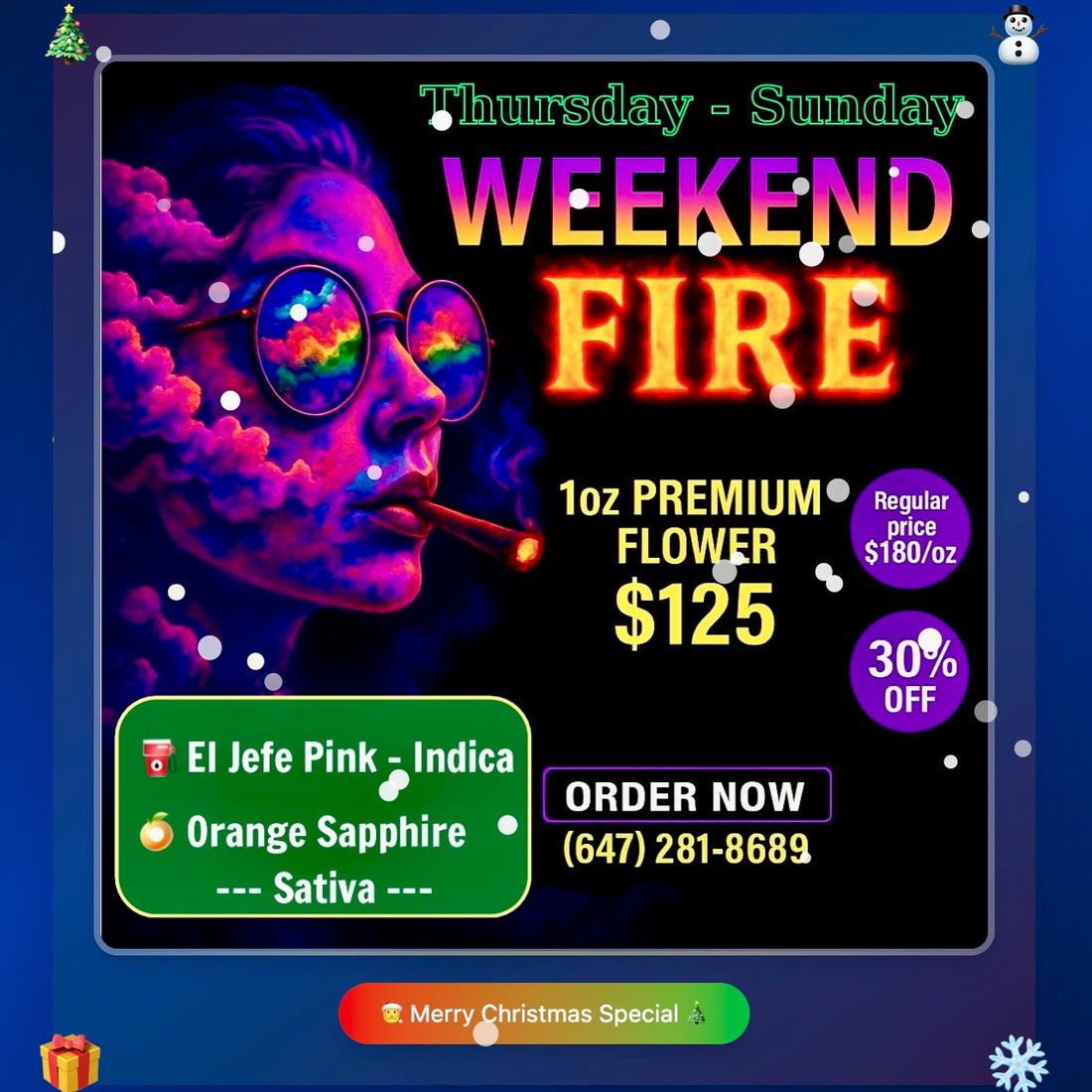 Weekend Fire Deal AAAA flower – same-day weed delivery Toronto & GTA