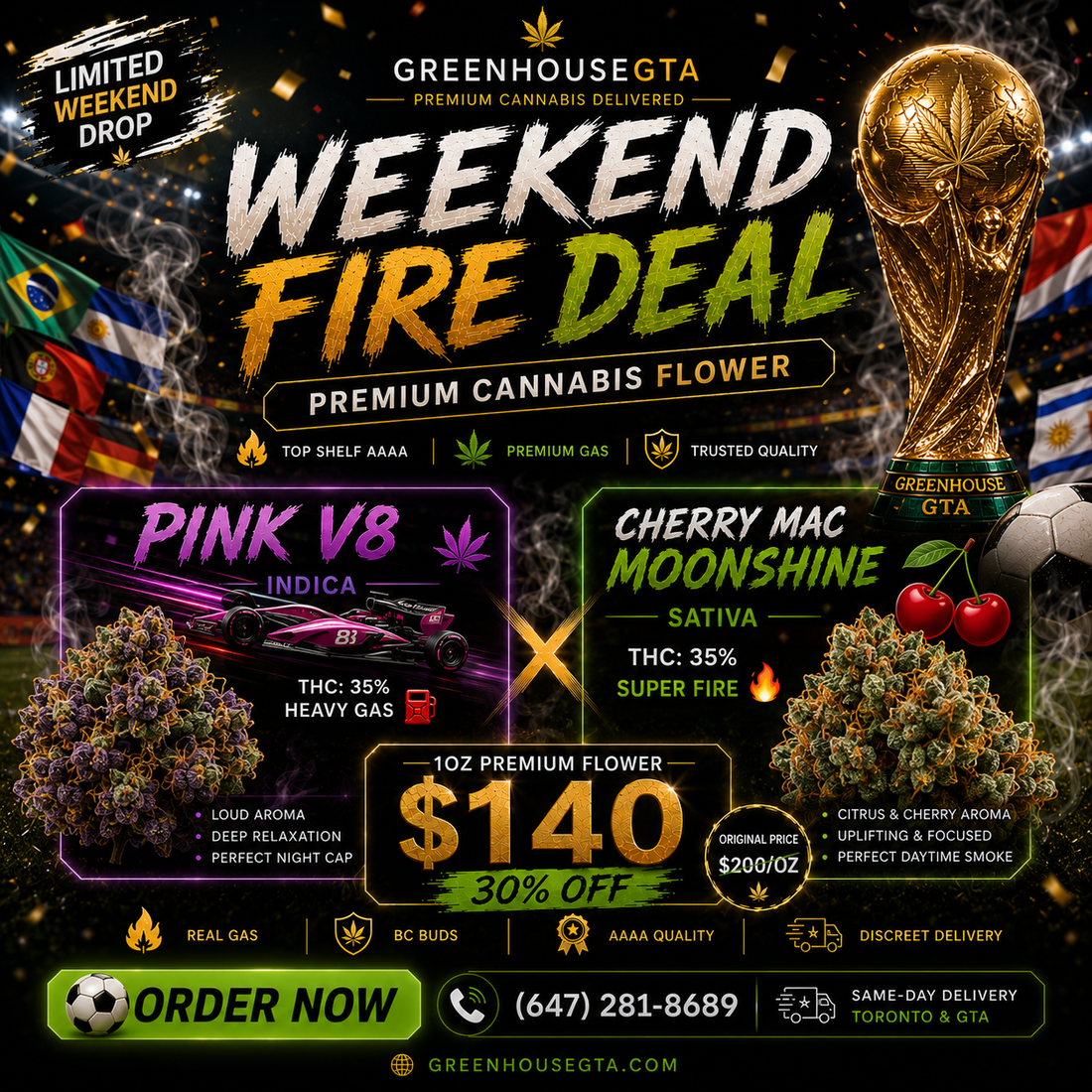 Weekend Fire Deal ALL PRODUCTS Deals FLOWERS HYBRID INDICA SATIVA