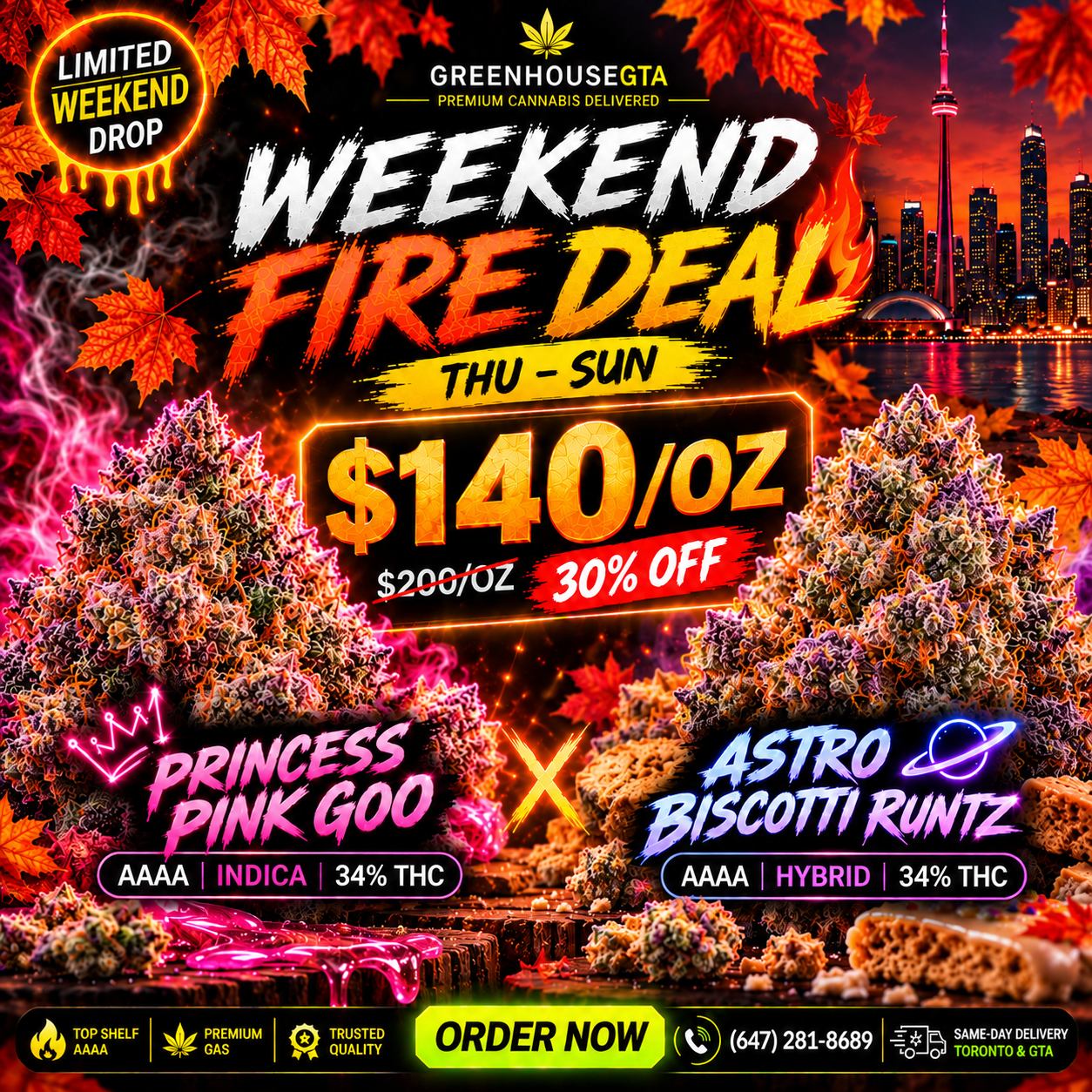 Weekend Fire Deal ALL PRODUCTS Deals FLOWERS HYBRID INDICA SATIVA
