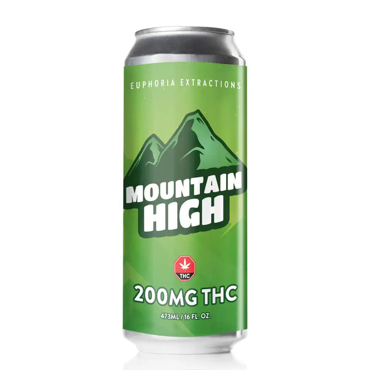 200mg THC Mountain High lime citrus drink by Euphoria Extractions – cannabis beverage Toronto delivery