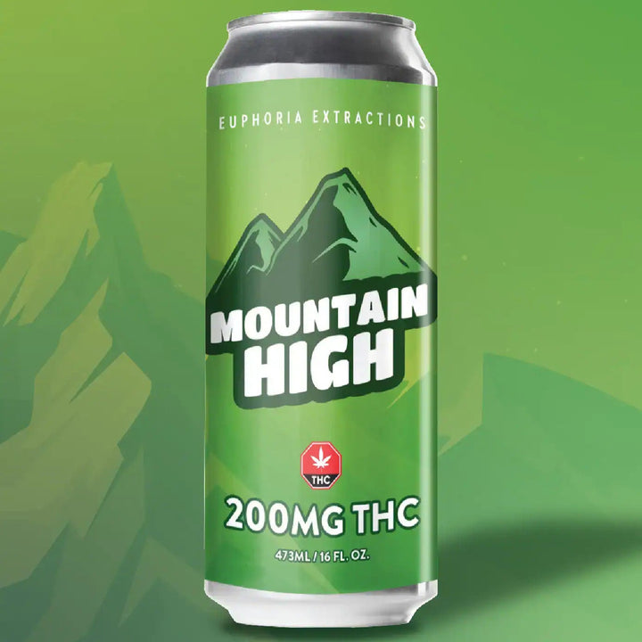 Euphoria Extractions Mountain High 200mg THC lime citrus cannabis drink – Toronto same-day weed delivery